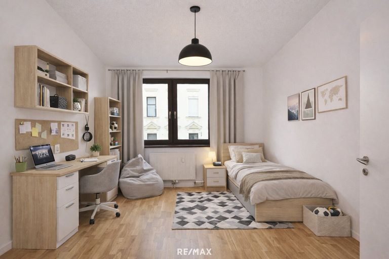 Kinderzimmer/Arbeitszimmer (virtuell eingerichtet)