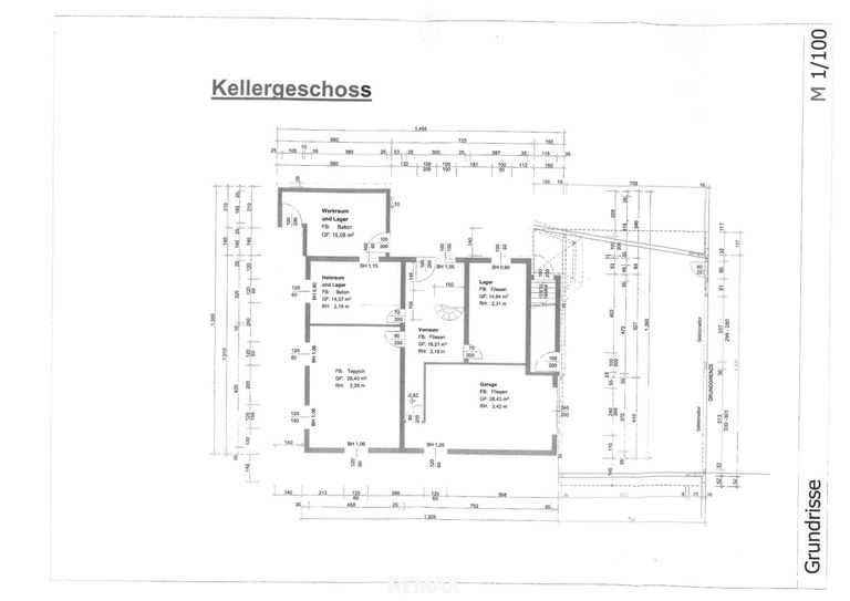 Grundrissplan KG