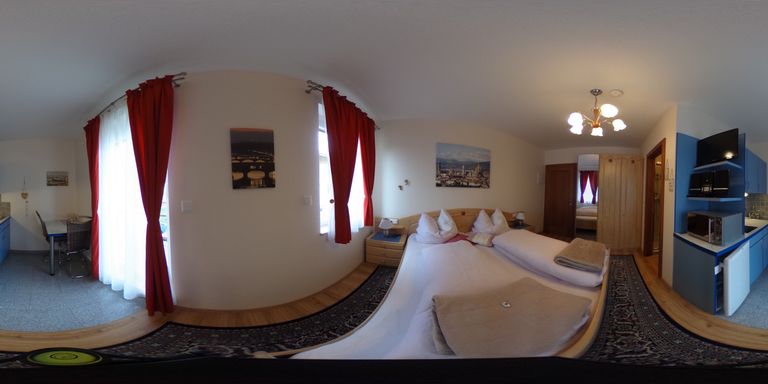 Musterzimmer in der Pension