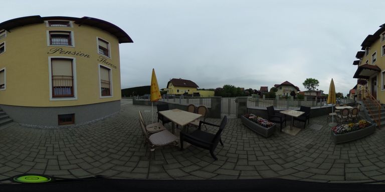 Eingangsbereich vor der Pension