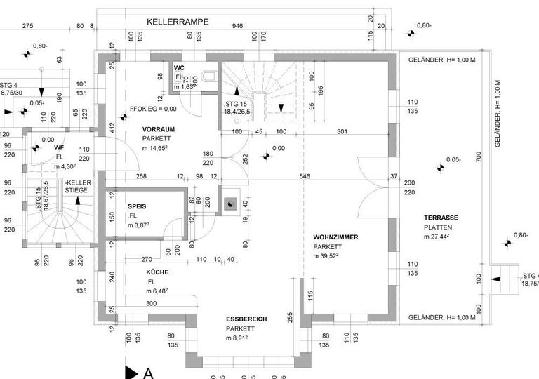 Plan EG Einfamilienhaus