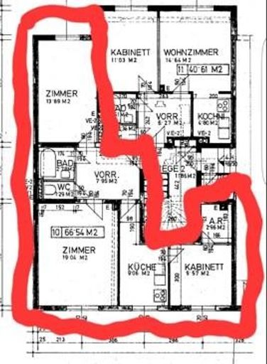 Plan Wohnung Skizze