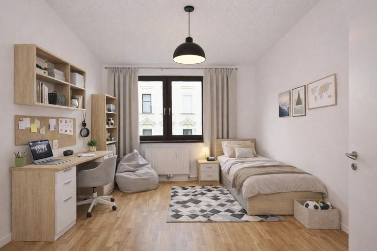 Arbeitszimmer (virtuell eingerichtet)