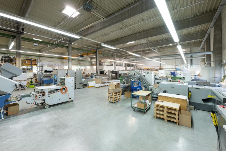 Innenansicht der Lager- und Produktionsfläche