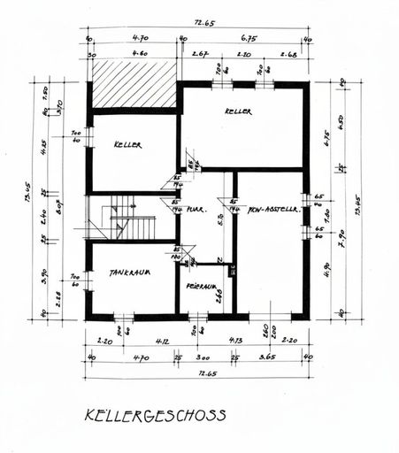 Grundriss Keller