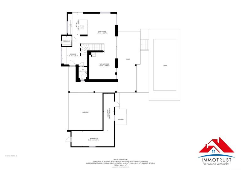 Grundrissplan Erdgeschoss