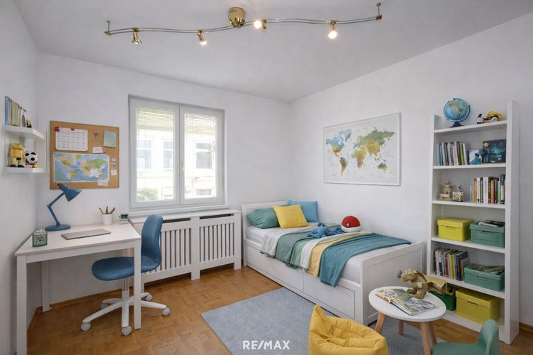 Kinderzimmer (virtuell eingerichtet)