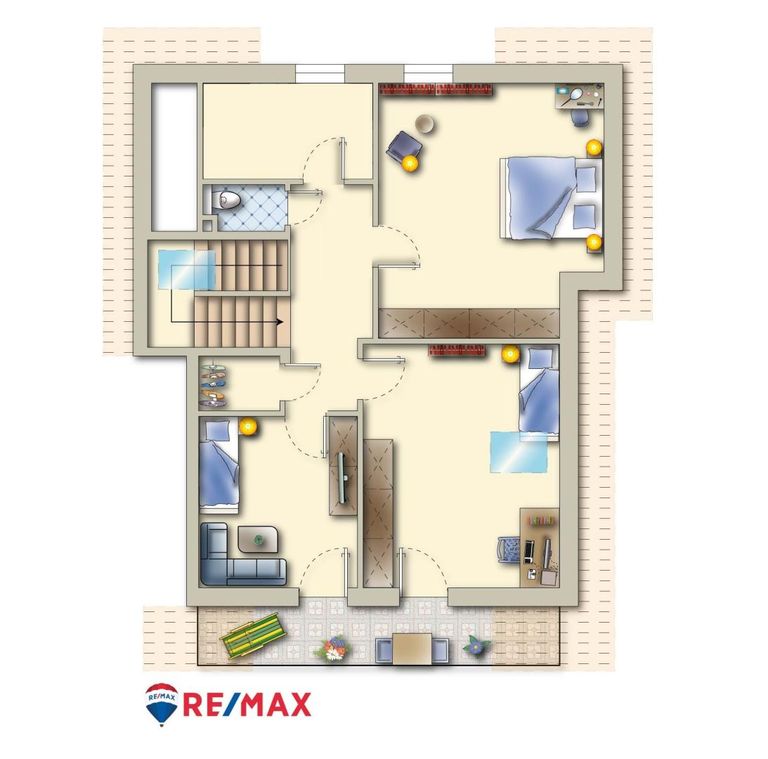Grundriss Haus 70a, Obergeschoss