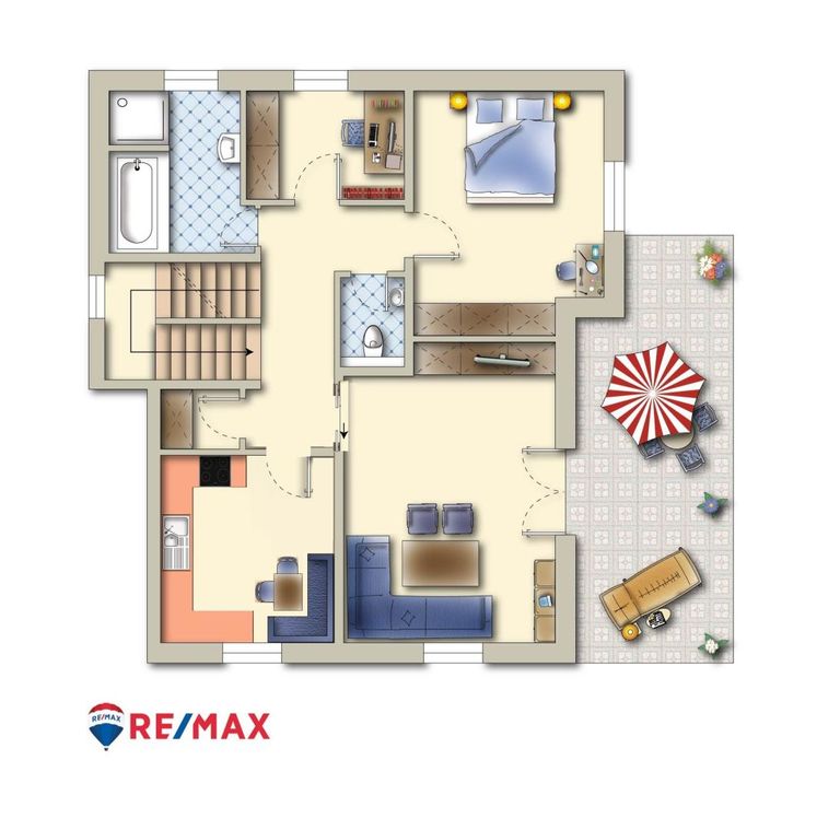 Grundriss Haus 70a, Erdgeschoss