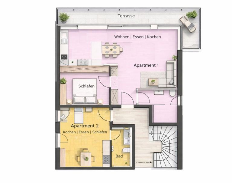 See - Haus - 1. UG 2D Grundriss
