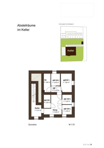 Grundriss Keller