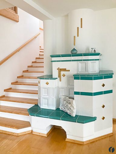 Kachelofen im Wohnbereich