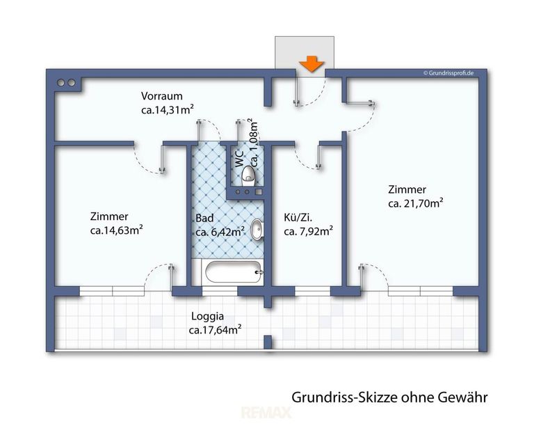 Grundriss-Skizze