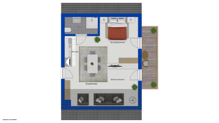 Grundriss als schematische Darstellung