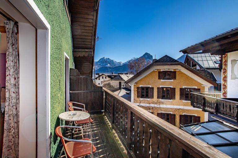 Balkon und Ausblick