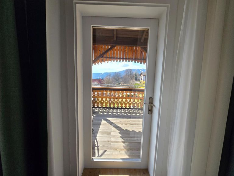 Sicht auf den Balkon