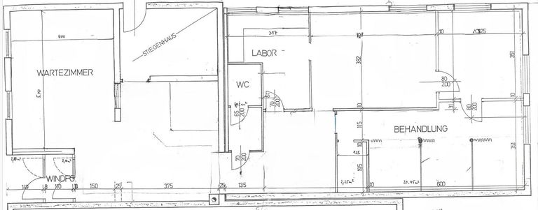 Grundrissplan Praxis