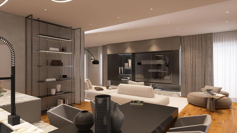 Visualisierung Wohnbereich EG