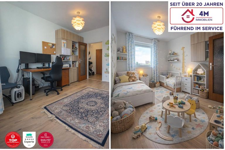 Kinderzimmer Staged / Büro orginal