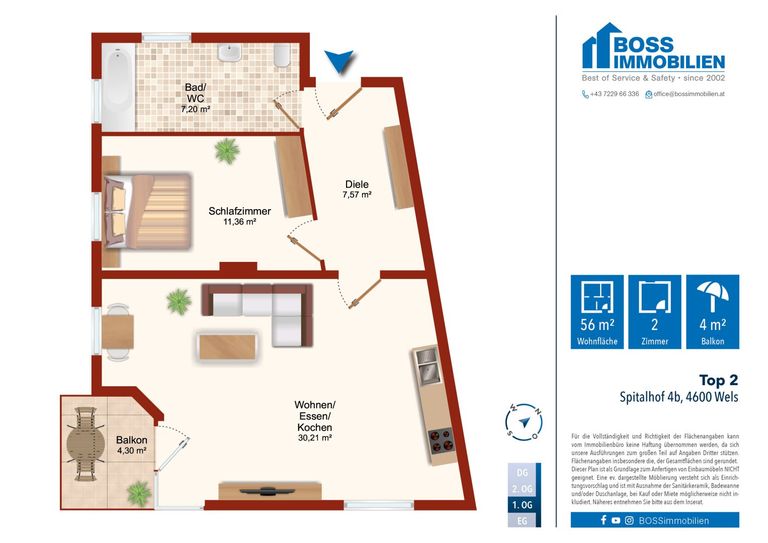 Grundriss Spitalhof 4b Top 2