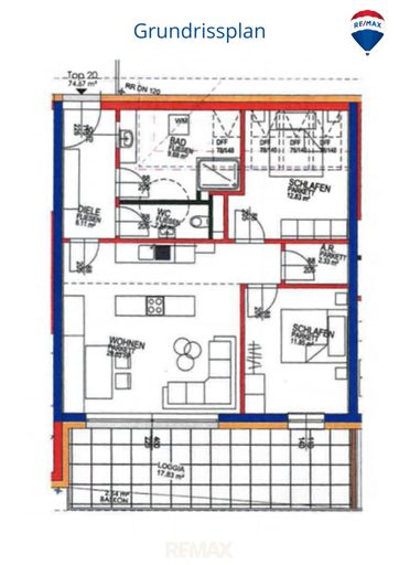 Grundrissplan