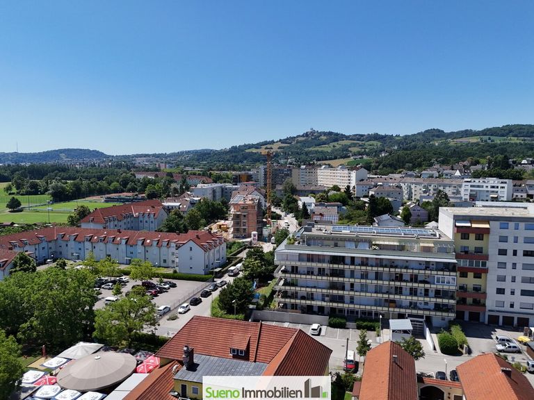 Drohnenaufnahme Pöstlingbergblick