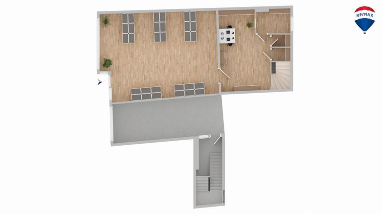 Hausplan Entwurf Geschäft