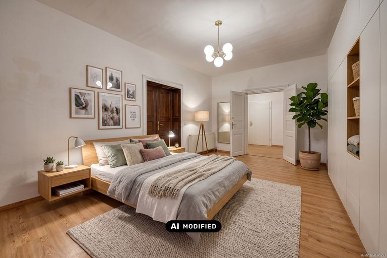 Einrichtungsvorschlag Schlafzimmer mit KI erstellt
