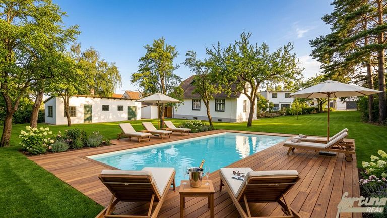 KI generierte Gartengestaltung