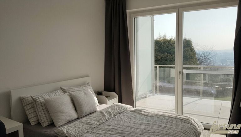 Schlafzimmer mit Terrassenausgang