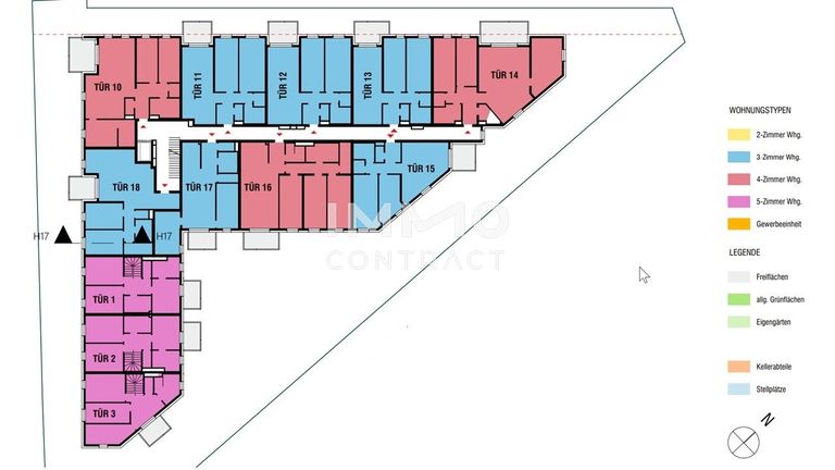 Übersichtsplan 1 Stock