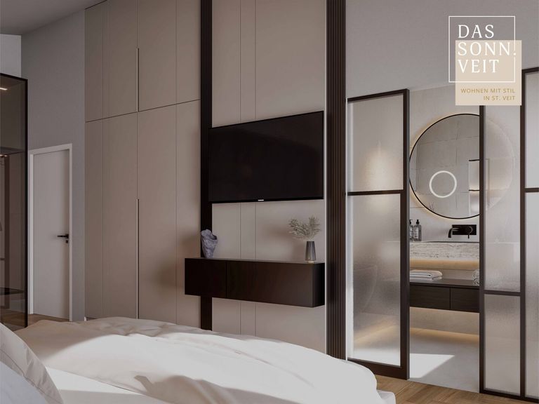 Blick ins Badezimmer - Penthouse