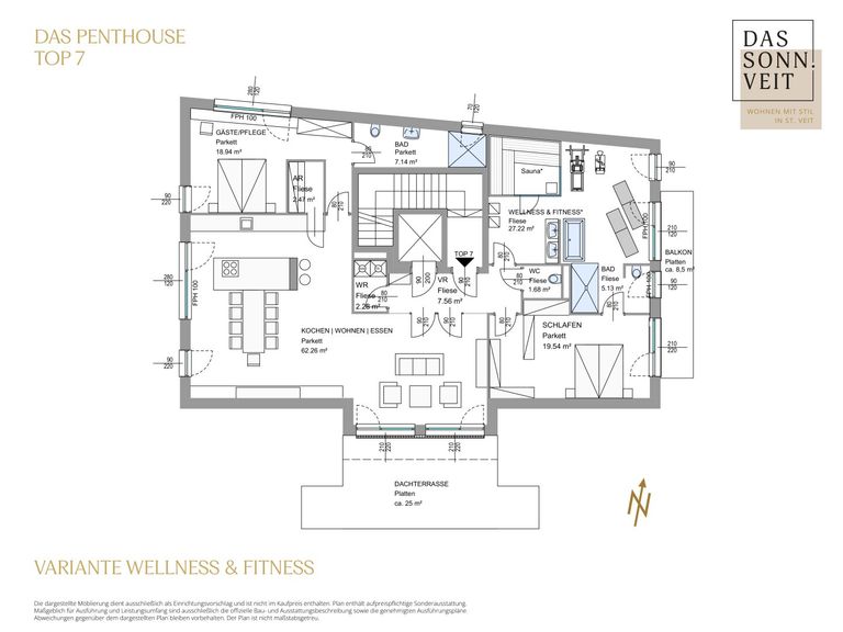Variante Wellness - Das Penthouse