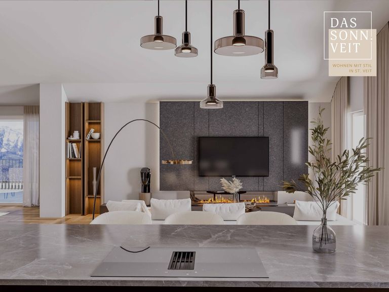 Blick von der Küche - Penthouse