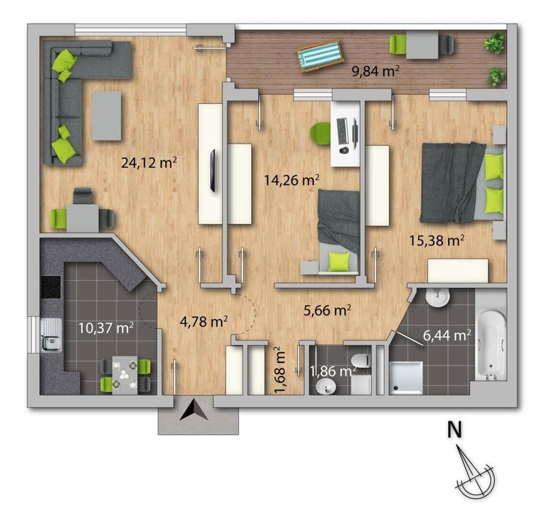 Grundrissplan Skizze