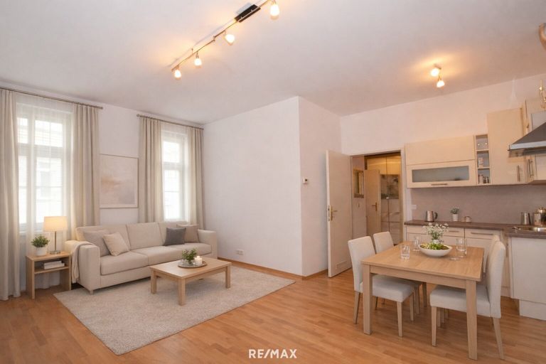 Wohnzimmer (virtuell eingerichtet)