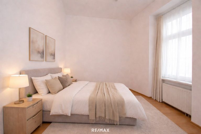 Schlafzimmer (virtuell eingerichtet)