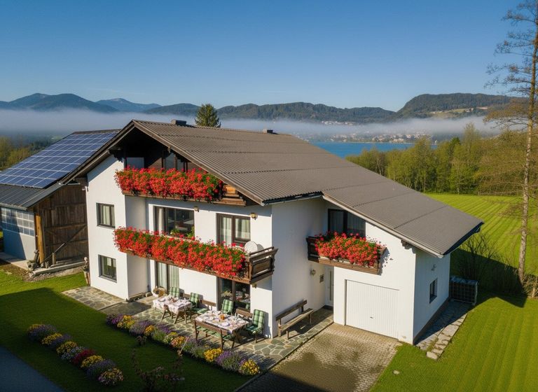 Luftbild Haus von vorn