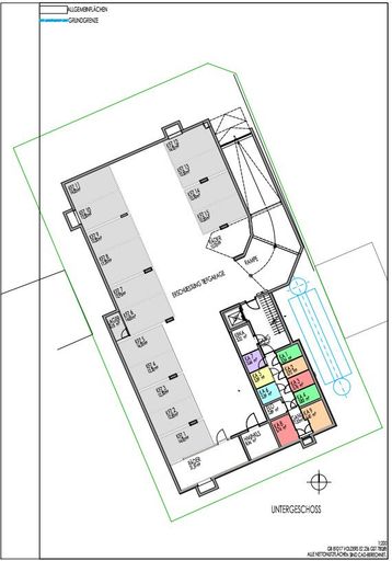 Grundriss TG_KFZ10 und Kellerabteile