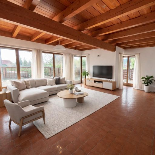 Wohnzimmer (virtuell eingerichtet)