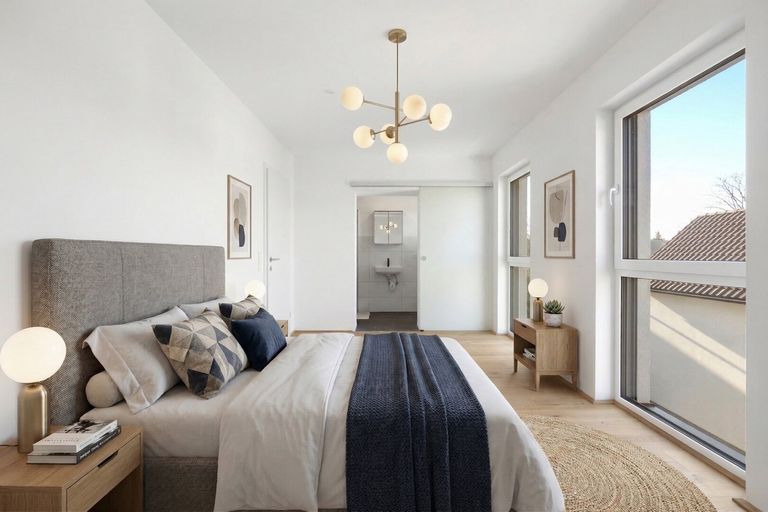 Schlafzimmer gestaged