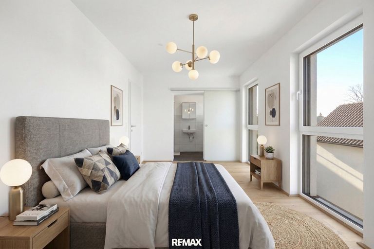 Schlafzimmer gestaged