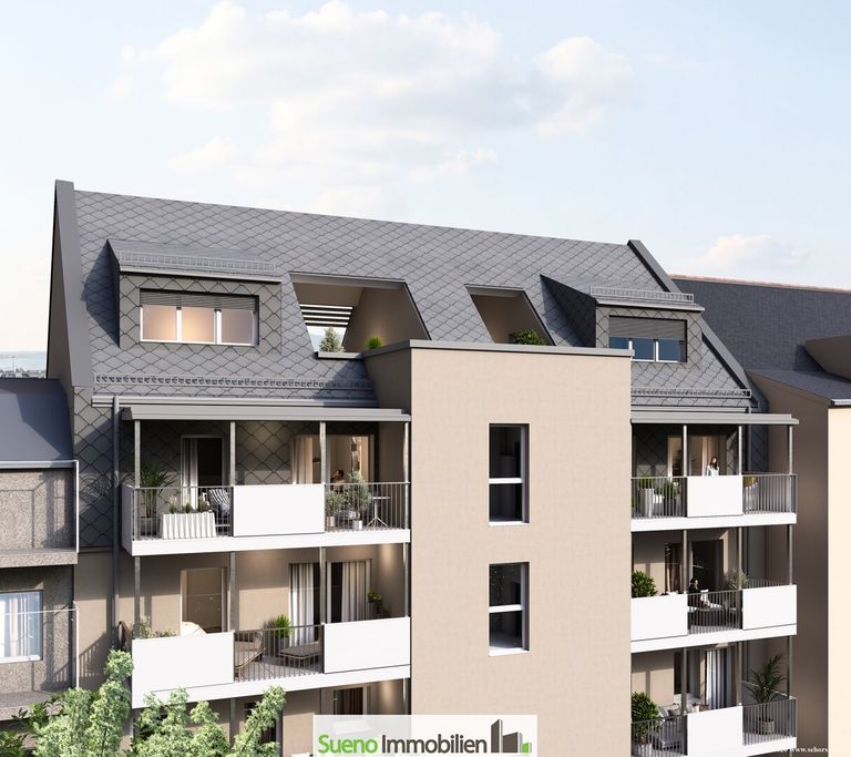 Visualisierung Dachgeschoß hofseitig nach Fertigstellung