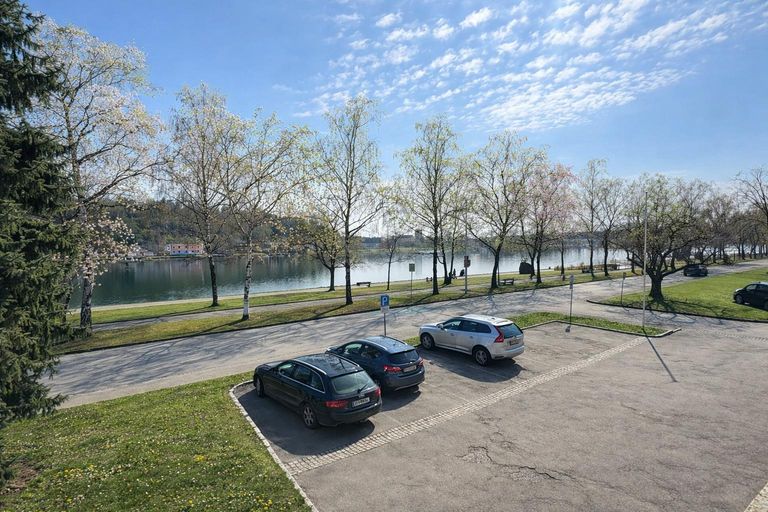 Panoramablick auf die Donau