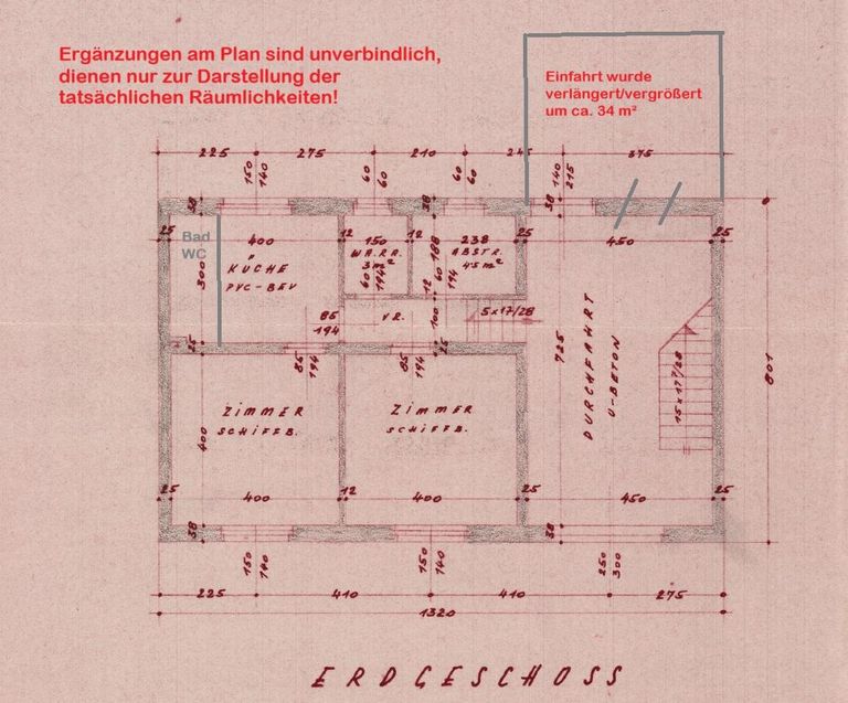 Grundriss EG mit Ergänzungen