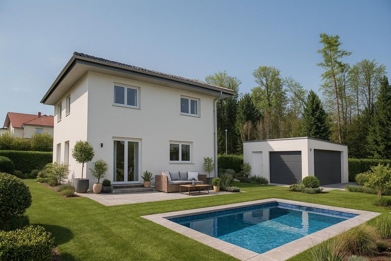 KI generiertes Modellbild Außenbereich I