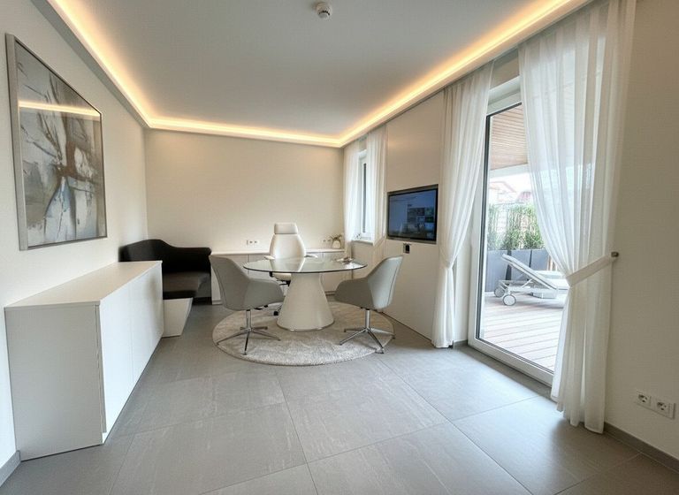 Stüberl als zB. Arbeitszimmer KI generiert