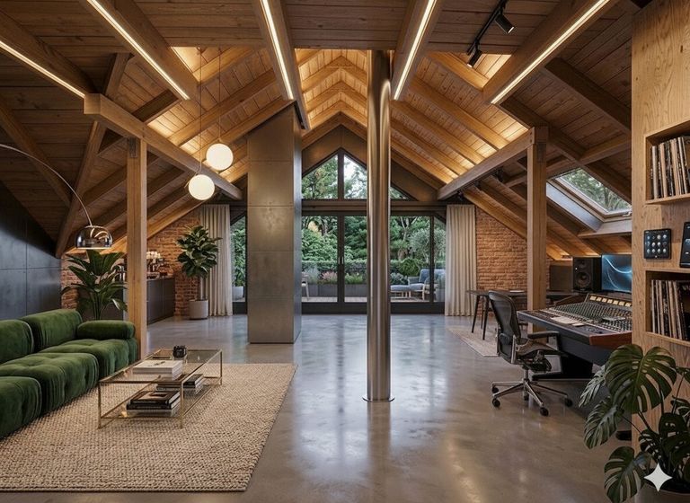 Dachgeschoss KI generiert