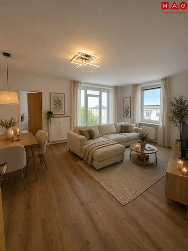 KI generiertes Wohnzimmer/Esszimmer