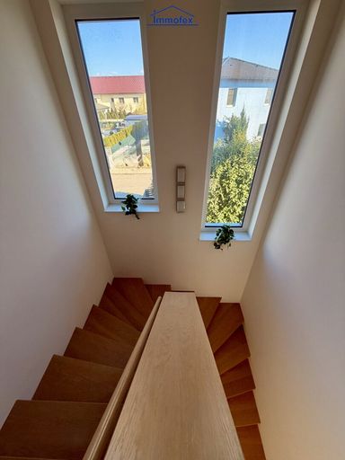 Fenster 2 meter und 2,50 meter im Stiegenhaus